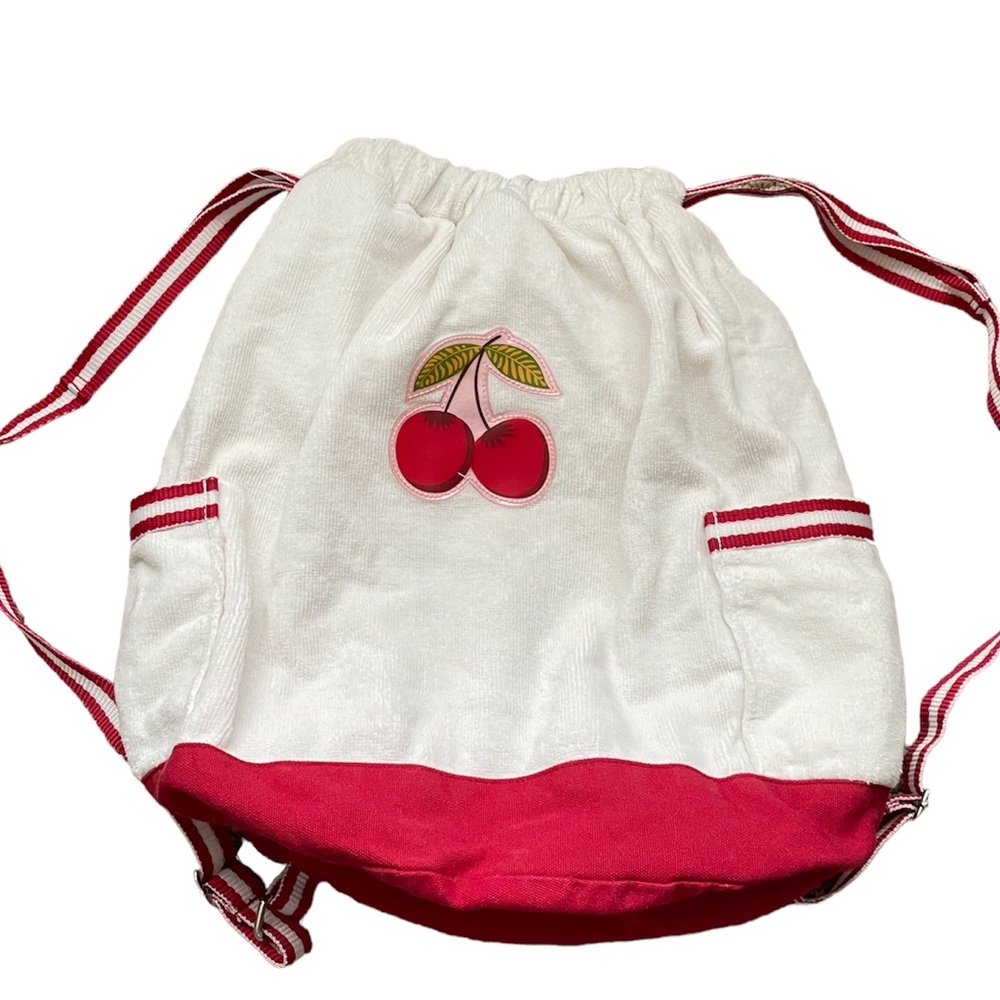 Vintage Cherry Beach Summer Strawberry Shortcake Inspired Cooler Backpack